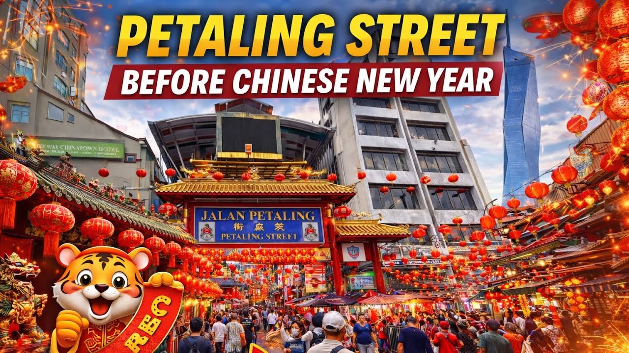 Petaling Street TRANSFORMING for Chinese New Year 😍 | KL 4K Walk