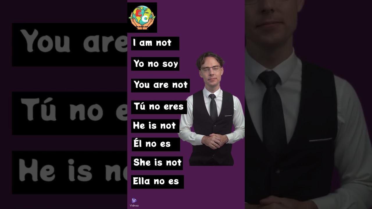 The Verb TO BE Negative Form #english #grammartips #learning