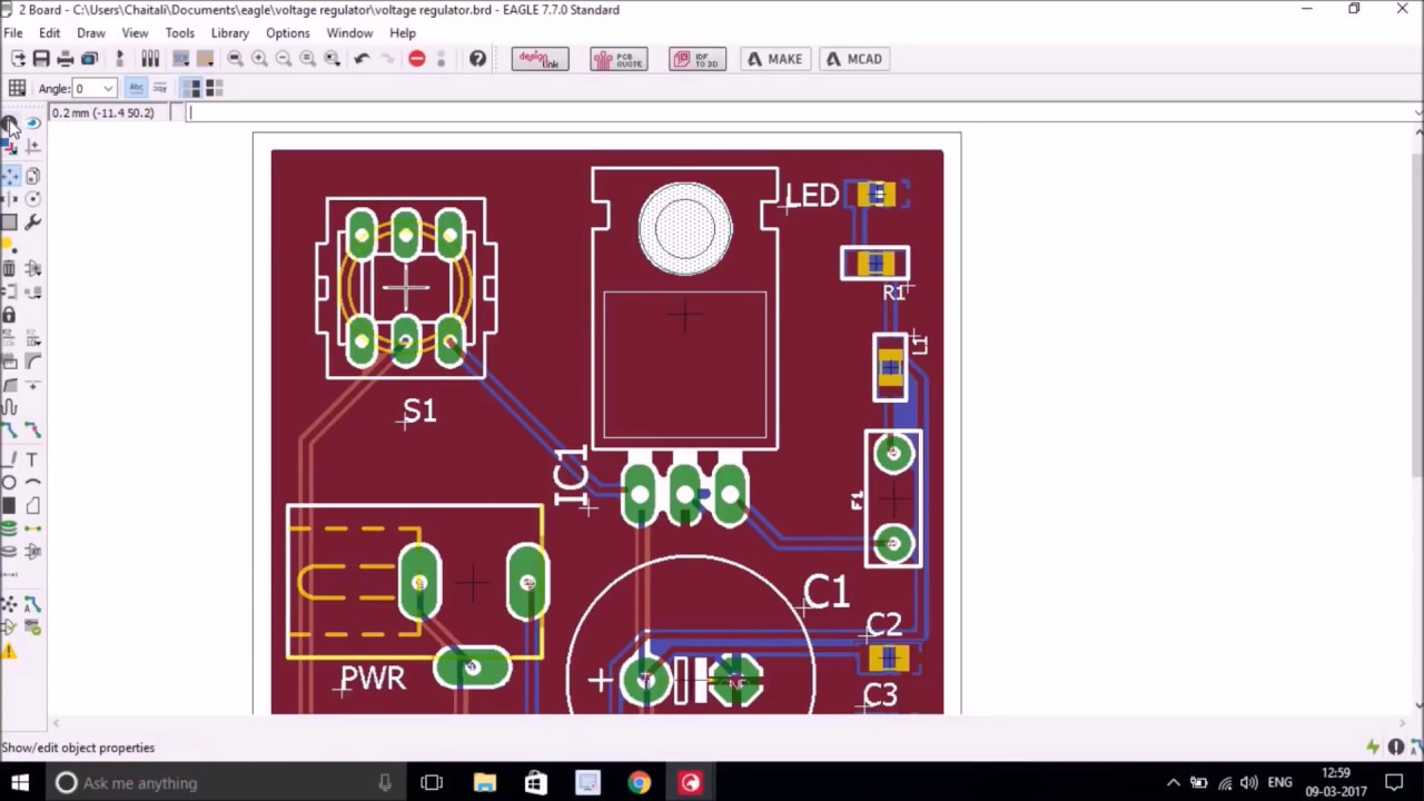 Board Layout with Eagle PCB Design Tool