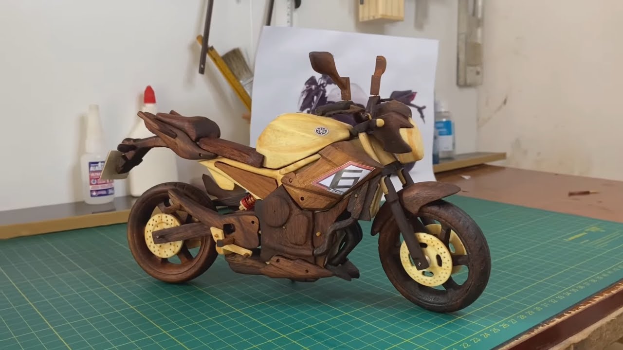 Como Fazer Miniatura XJ6 de Madeira Passo a Passo