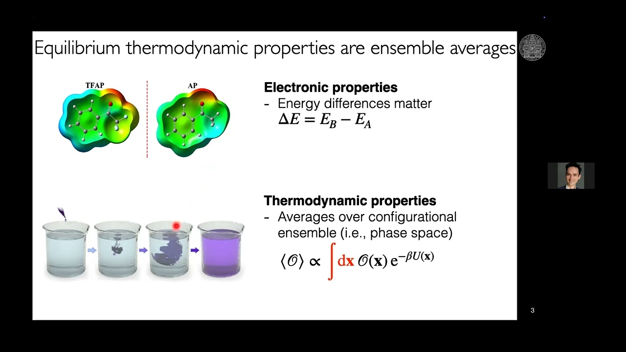 Dr. Tristan Bereau (Heidelberg) - Free-energy Calculations from Neural Thermodynamic Integration