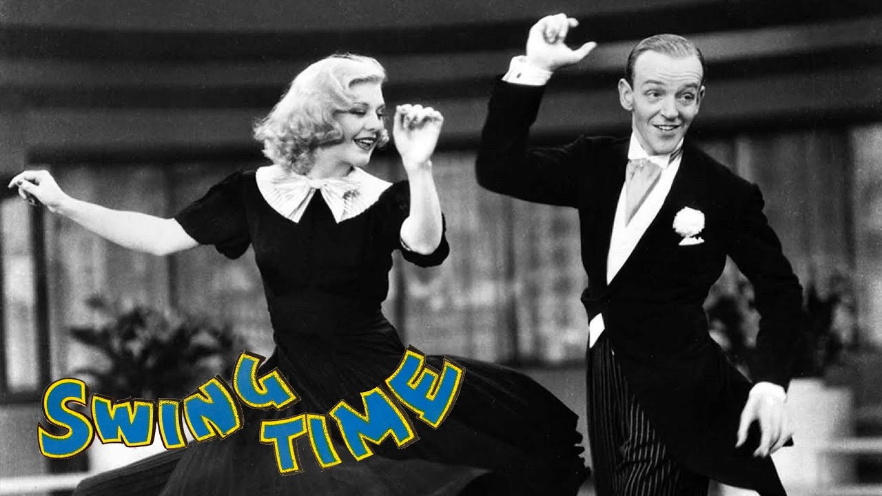 Swing Time (1936) Cult Musical with Fred Astaire & Ginger Rogers the Dance Class scene colorized