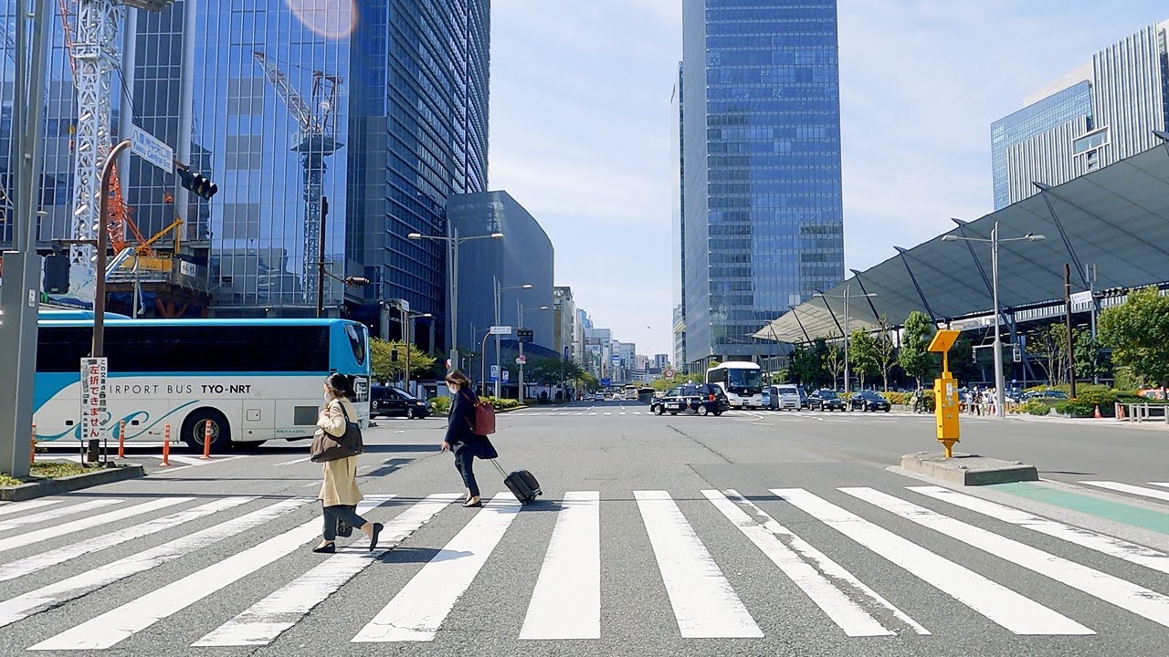 Japan City Drive - Odaiba to Tokyo Station 4K Virtual Trip