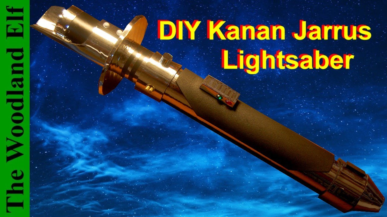 Kanan Jarrus Lightsaber DIY (Caleb Dume) - Star Wars Rebels - Cheap & Easy Cardboard