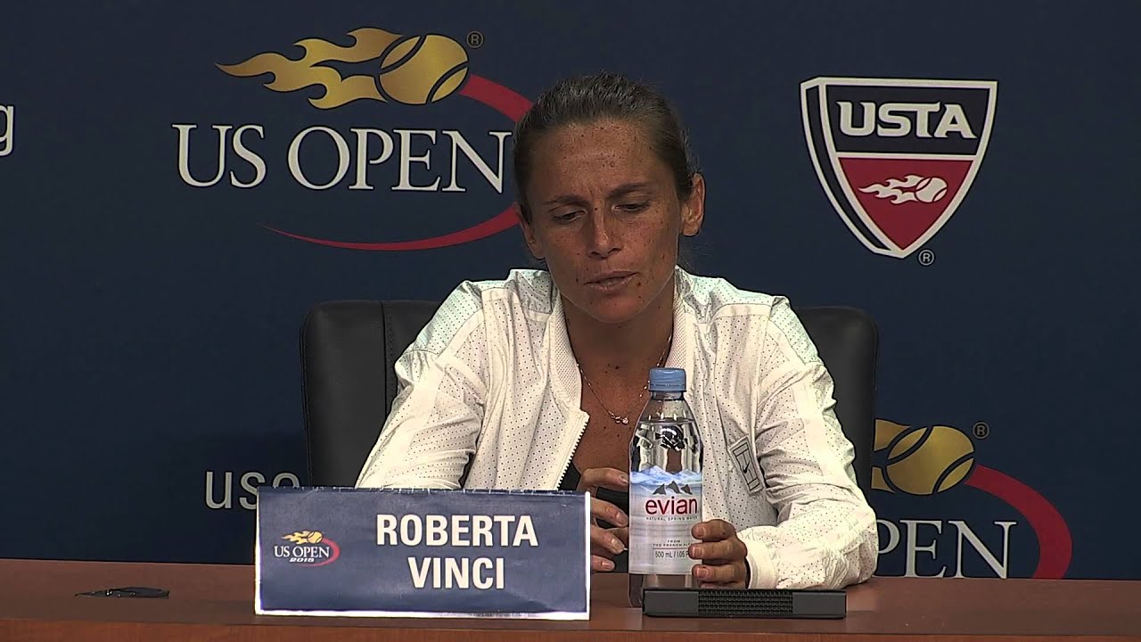 U.S. OPEN 2015:  ROBERTA VINCI Press Conference- Sept. 12, 2015 ( In Italian)