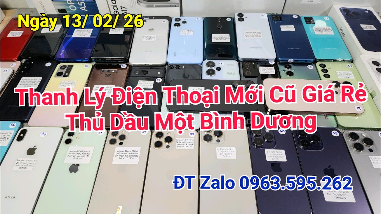 Ngày 13/ 02/ 26 Điện Thoại Giá Rẻ Thủ Dầu Một, Bình Dương  LH 0963.595.262|| TT1985 Review