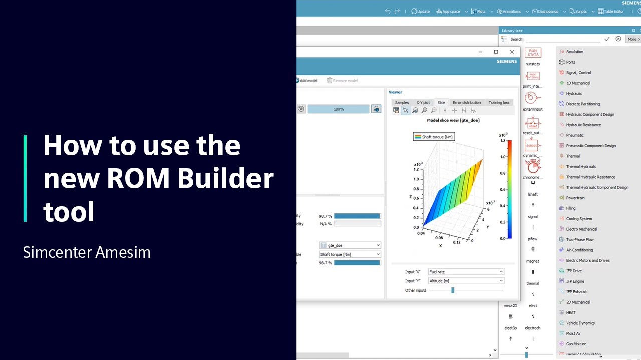 HOW TO Use the new Simcenter Amesim ROM Builder tool | Tutorial #HowToSimcenterSystems