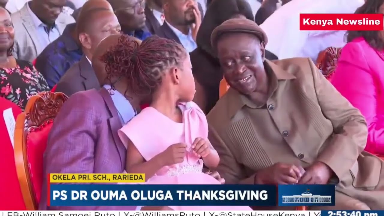Watch What Ruto, Oburu did as PS Ouma Oluga gave his Speech in Rarieda during His homecoming 