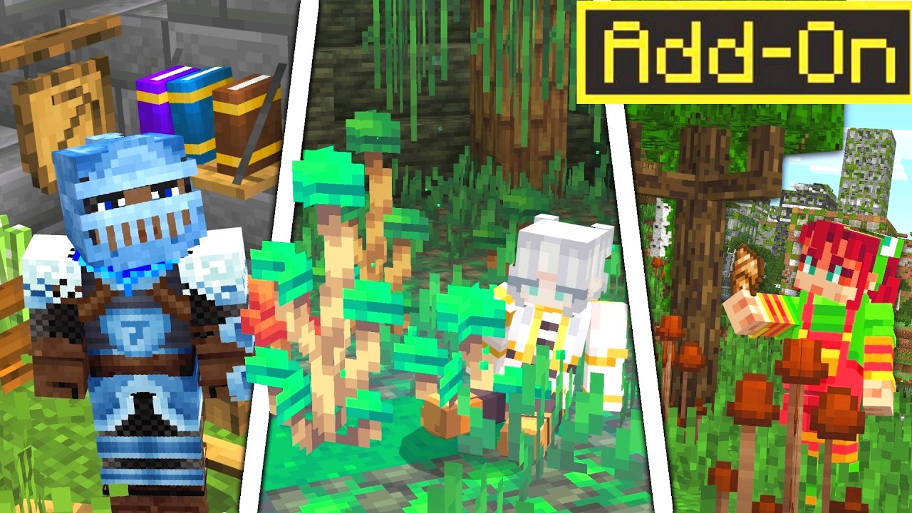 TOP ADDONS PARA MINECRAFT PE 26.2 QUE TRANSFORMAM SEU MUNDO (Bedrock)