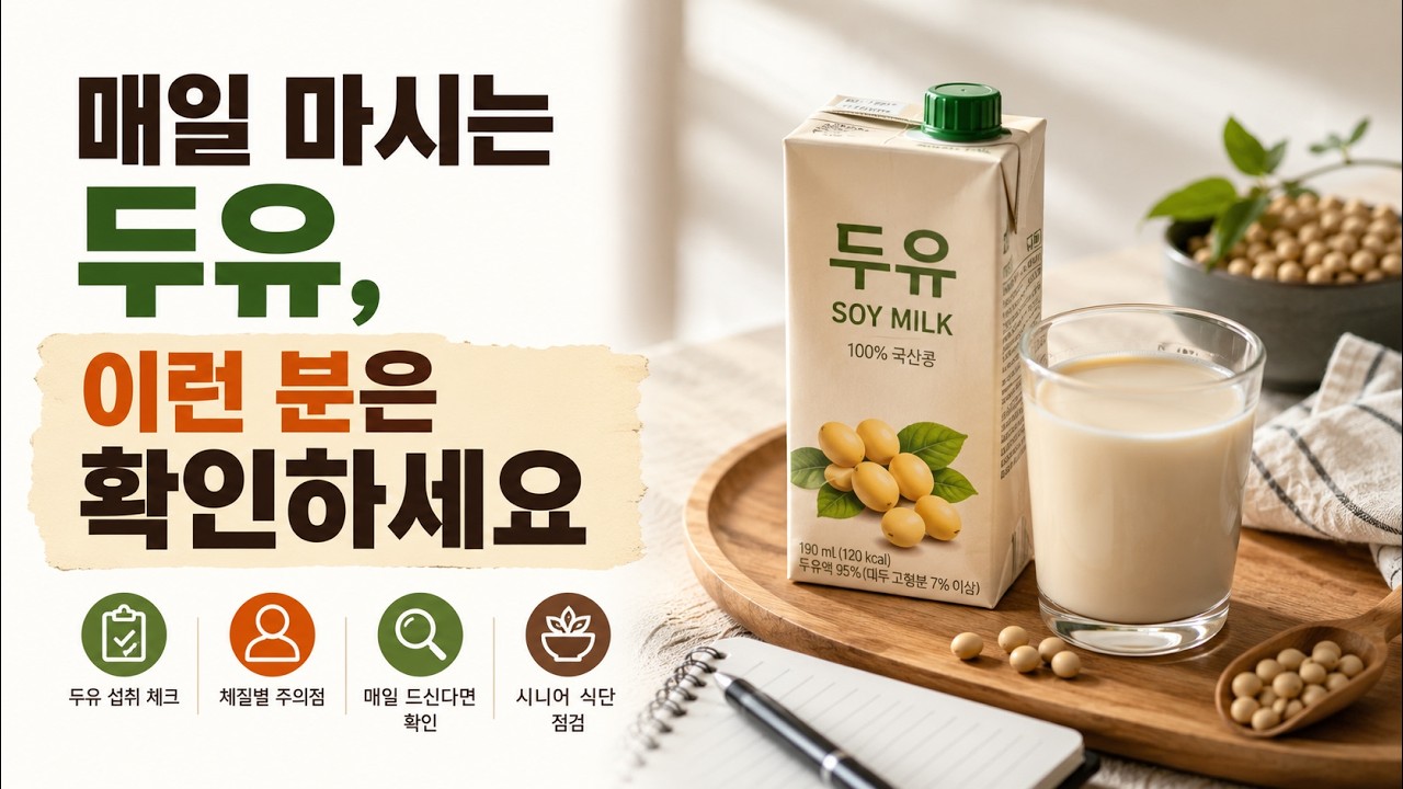 콩팥 약한데 두유 마시면 심장이 먼저 멎습니다 단 사흘이면 응급실 갑니다