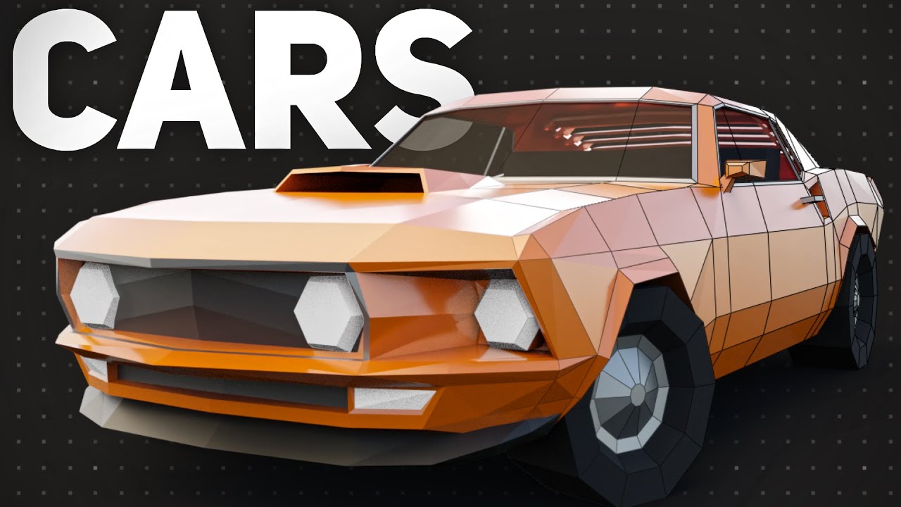 Полное руководство по созданию низкополигональных автомобилей в Blender!