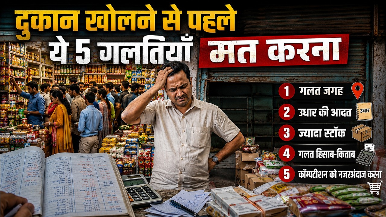 Kirana Store Business Plan 2026 | 5 गलतियाँ जो आपकी दुकान बंद कर सकती हैं 😳