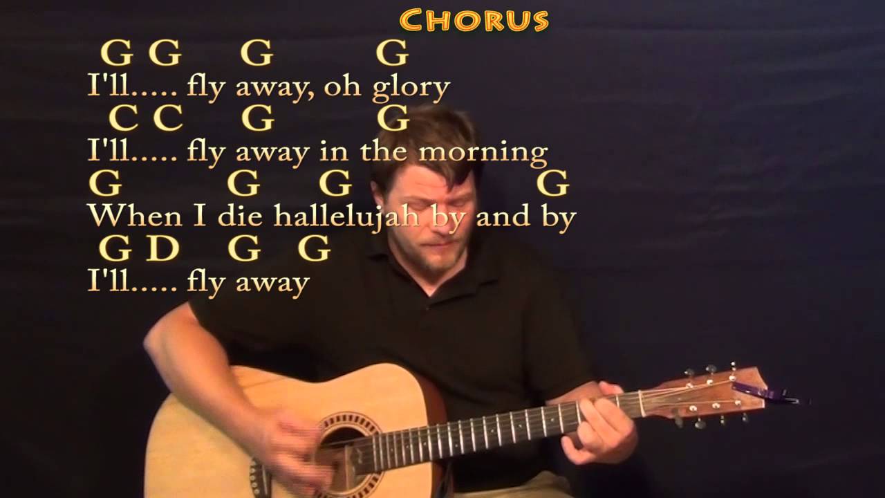 I'll Fly Away (Traditional) Strum Guitar Cover Lesson with Chords/Lyrics