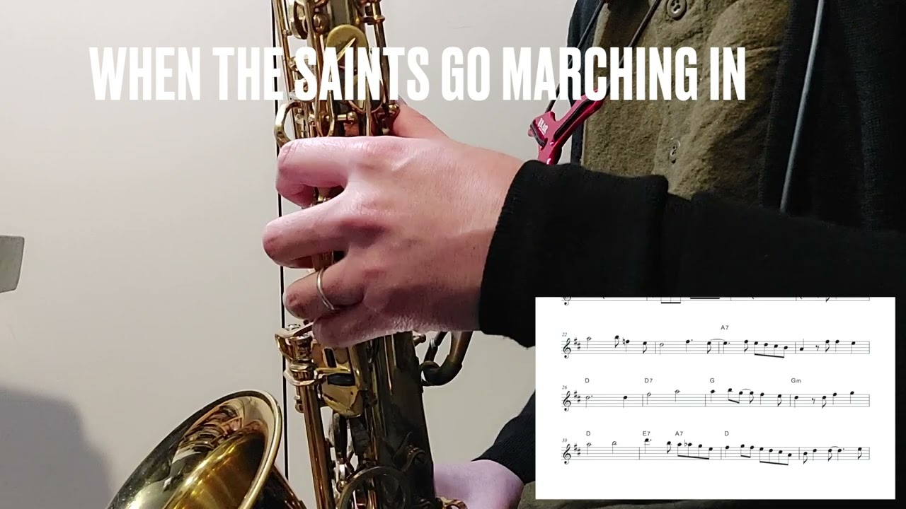 【When The Saints Go Marching In（聖者の行進）】Alto Saxophone Standard Jazz Improvisation