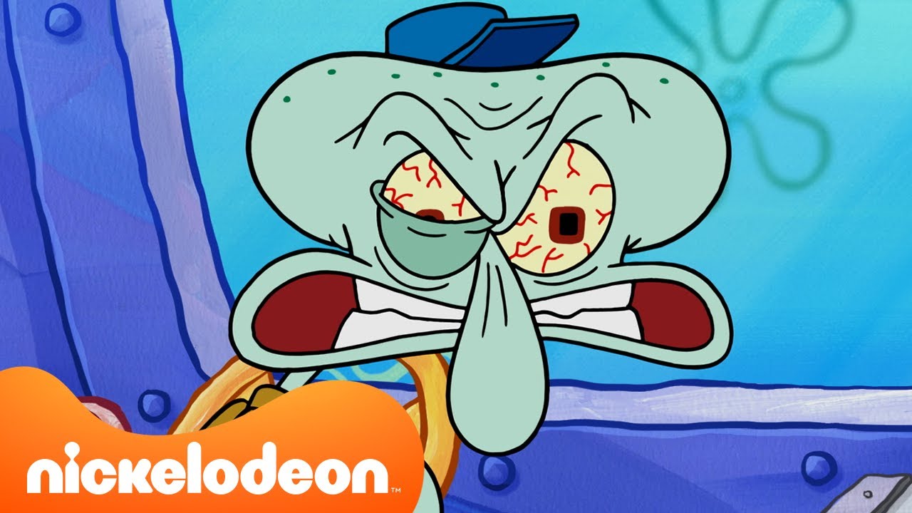 Spongebob | Momen-momen Paling Marah Squidward di Episode-episode BARU! | Nickelodeon Bahasa