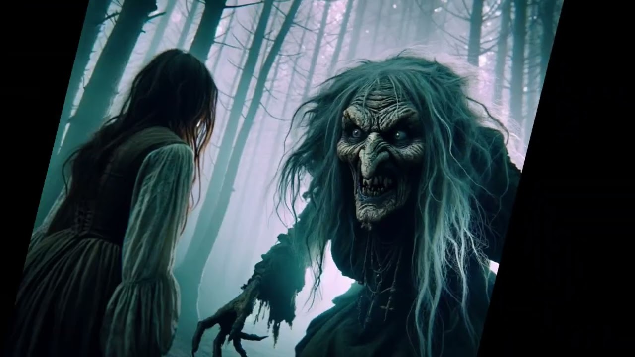 🌲🔮 Baba Jaga i jej chatka w środku lasu🌙✨