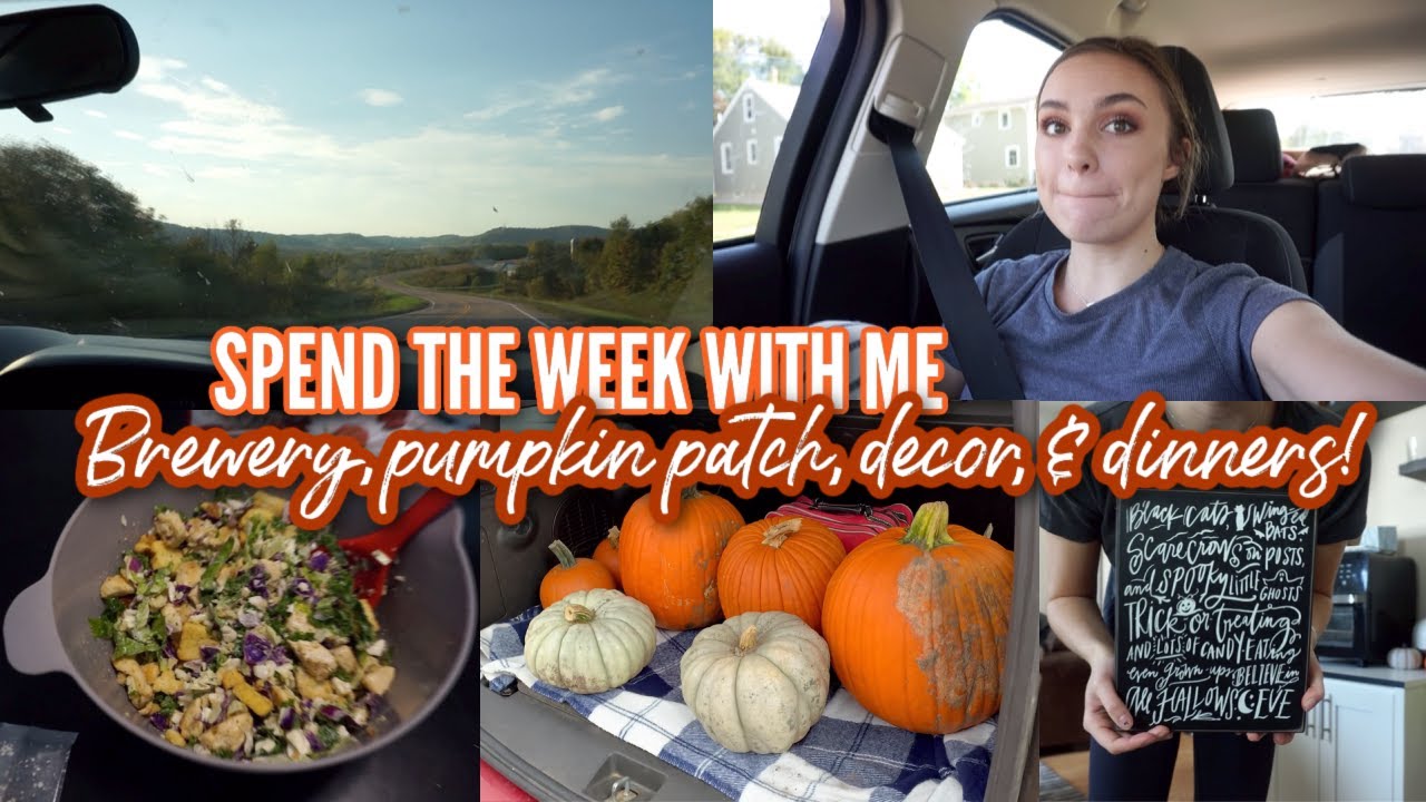 A WEEK IN MY LIFE AS A COLLEGE STUDENT! // Farmers Market, Halloween Decor, Brewery for Class
