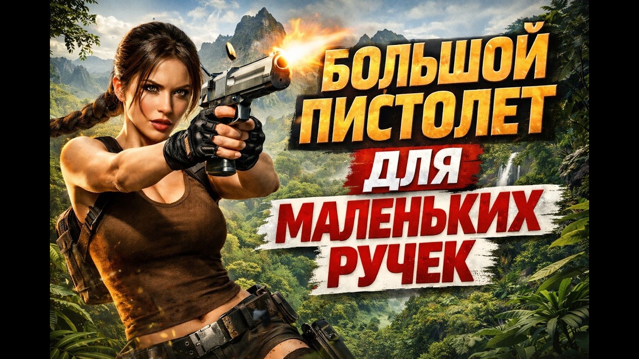 Большой пистолет для маленьких рук.