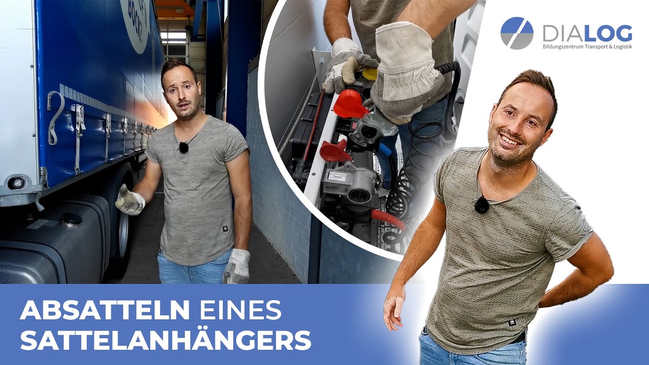 Ordnungsgemäßes ABSATTELN eines Sattelanhängers | Prüfungsvorbereitung C/CE | DIALOG BZ