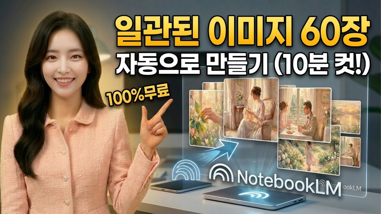 노트북LM으로 대사 없이 조회수 터지는 AI 영상 만들기 : 일관된 화풍의 비밀
