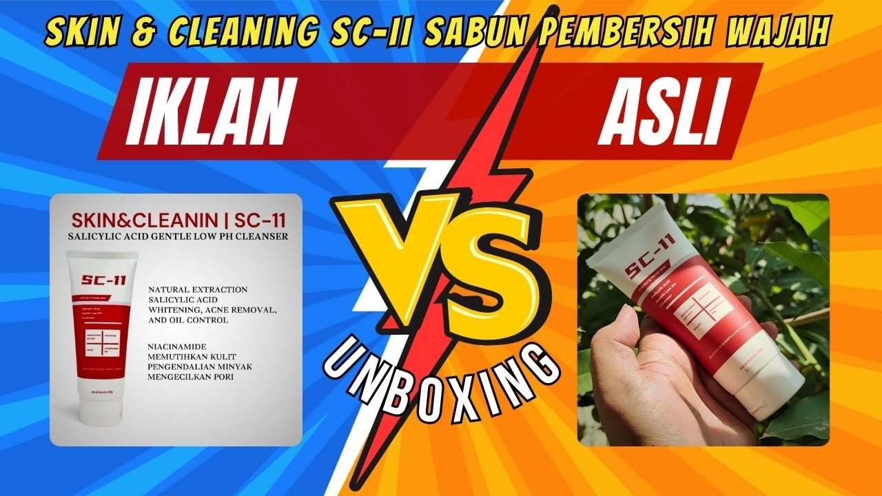 Sabun Cuci Muka SC-II Whitening + Salicylic Acid | Facial Wash Pembersih & Pencerah | 👉 Unboxing