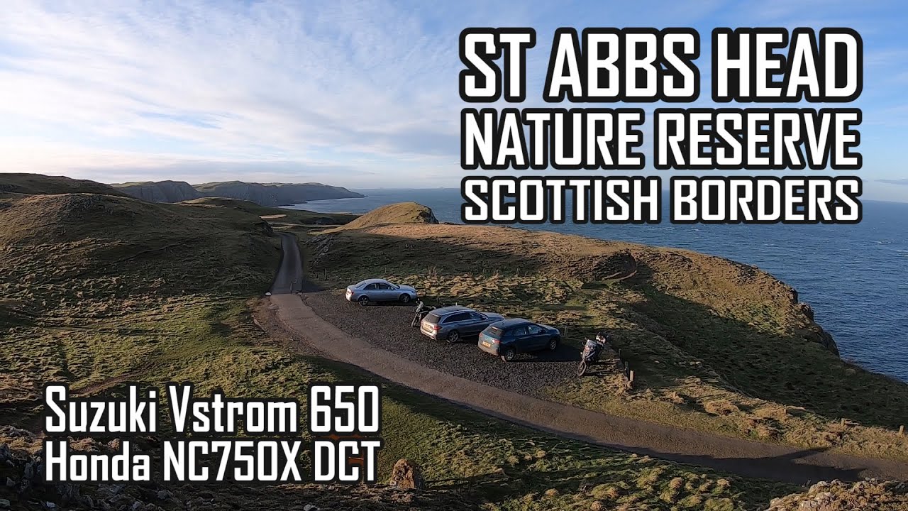 Trip to St Abbs Head Nature Reserve, Scottish Borders - Suzuki Vstrom 650