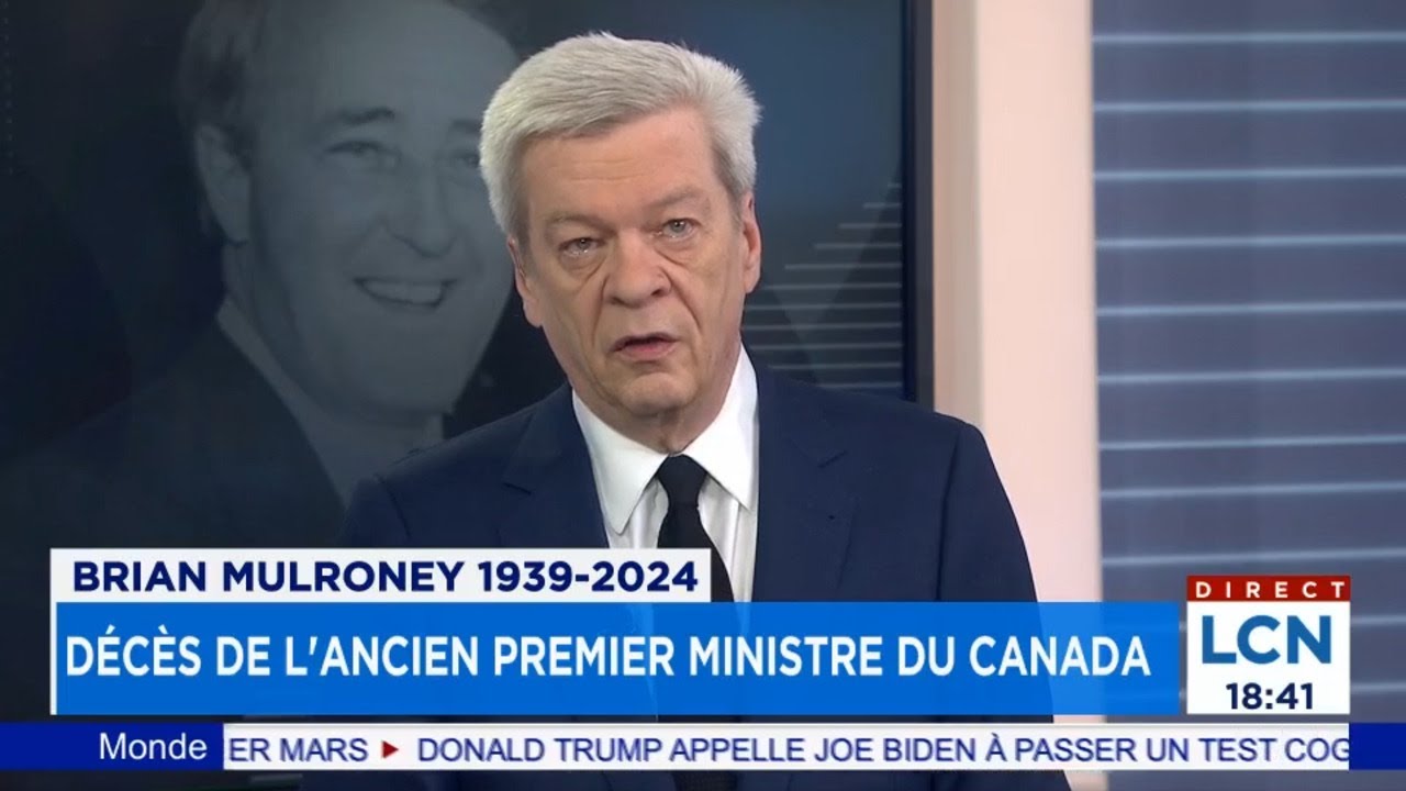 Décès de Brian Mulroney: «C’est comme si je venais de perdre mon deuxième père», lance Luc Lavoie