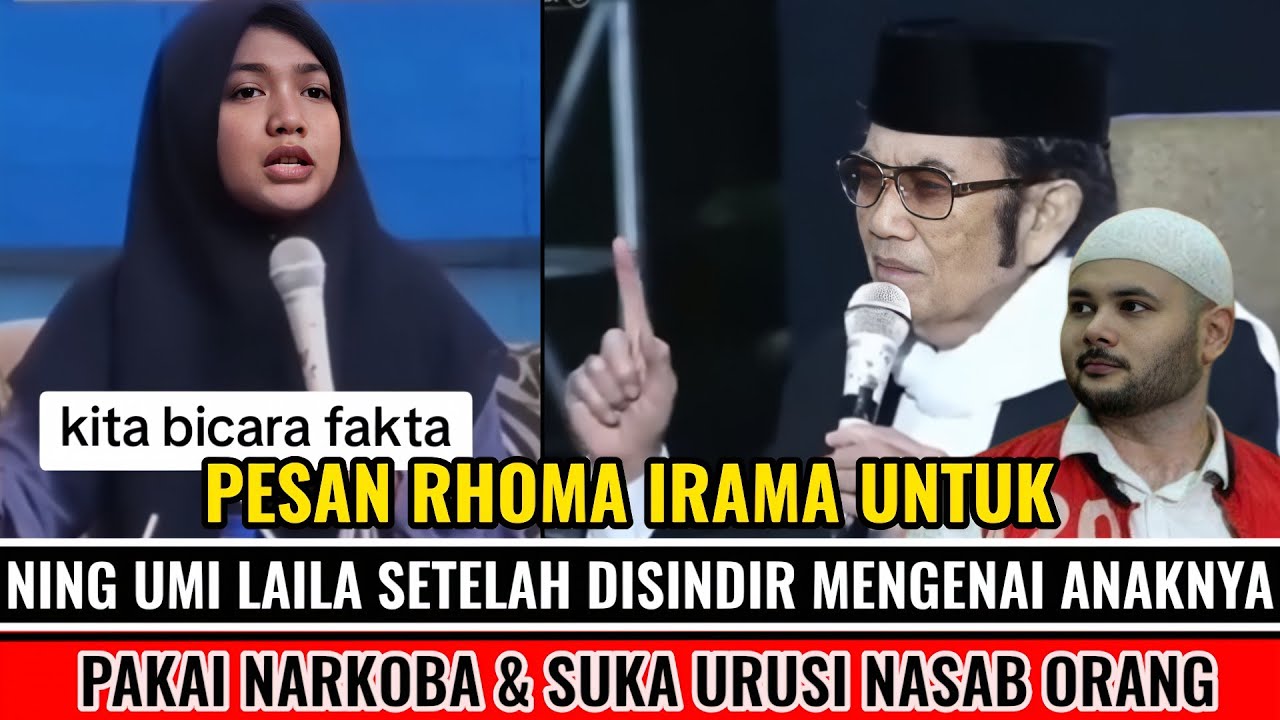 RHOMA IRAMA PERINGATKAN NING UMI LAILA AGAR TAK USIK KELUARGANYA WALAU RHOMA SUKA URUSI NASAB HABIB