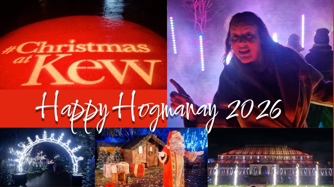 Rain, Lights & Baby Smiles at Kew Gardens Christmas Trail