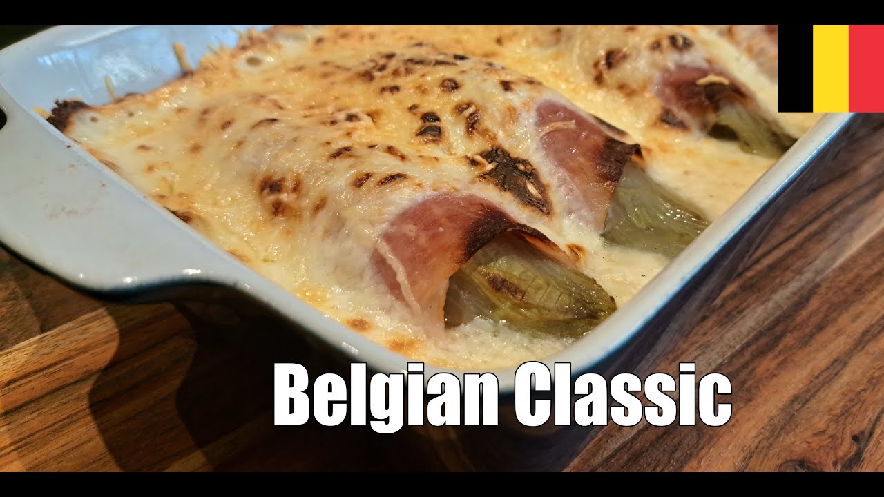 Endives in Ham Rolls with a Cheesy Mornay Sauce & Mashed Potato Gratin | Belgian Classic