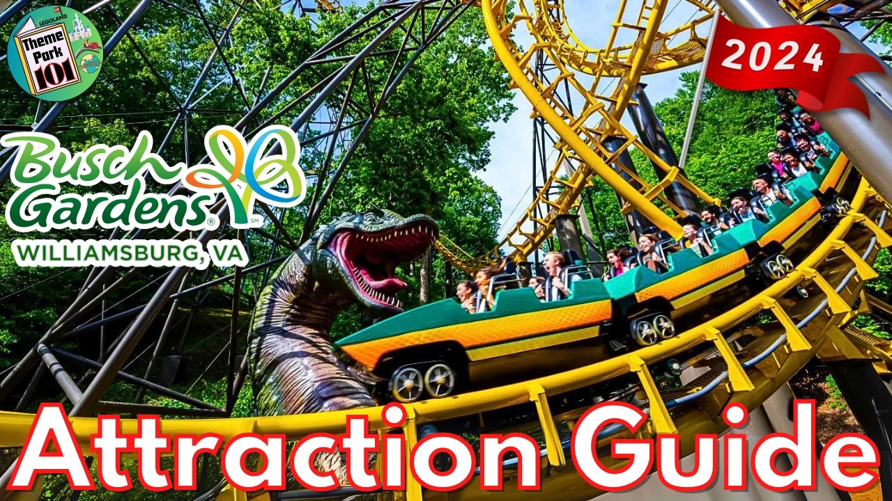 Парк развлечений Busch Gardens в Уильямсбурге: путеводитель по достопримечательностям — 2024 — вс...
