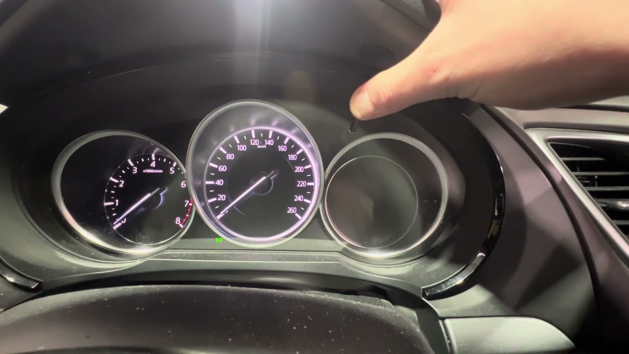 How to reset the “oil due” light on a Mazda CX-9 on the cluster