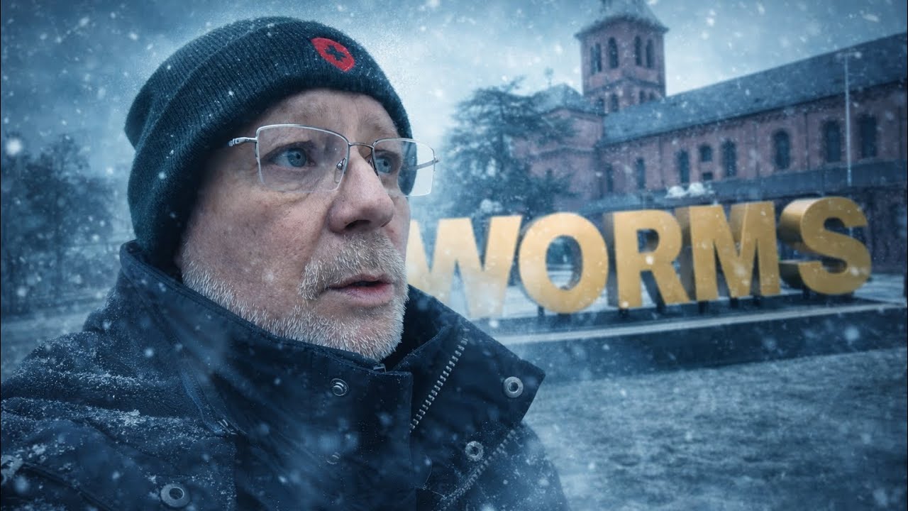 Besichtigung Tour in Worms bei eisiger Kälte