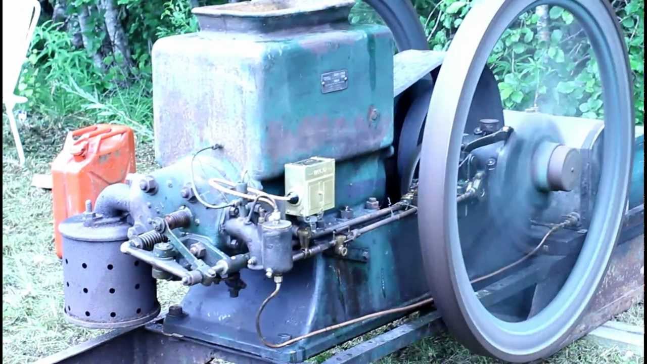 1948 modell Trygg stasjon&aelig;rmotor.
