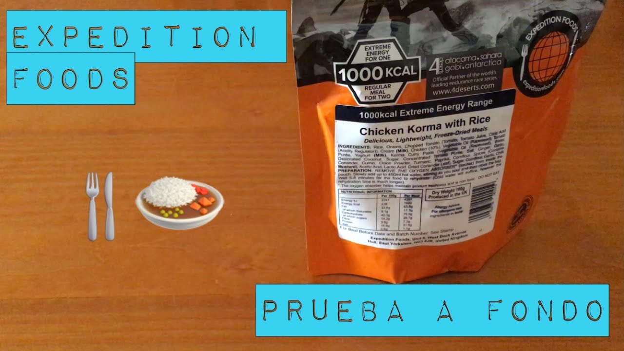 PROBANDO COMIDA LIOFILIZADA EXPEDITION FOODS