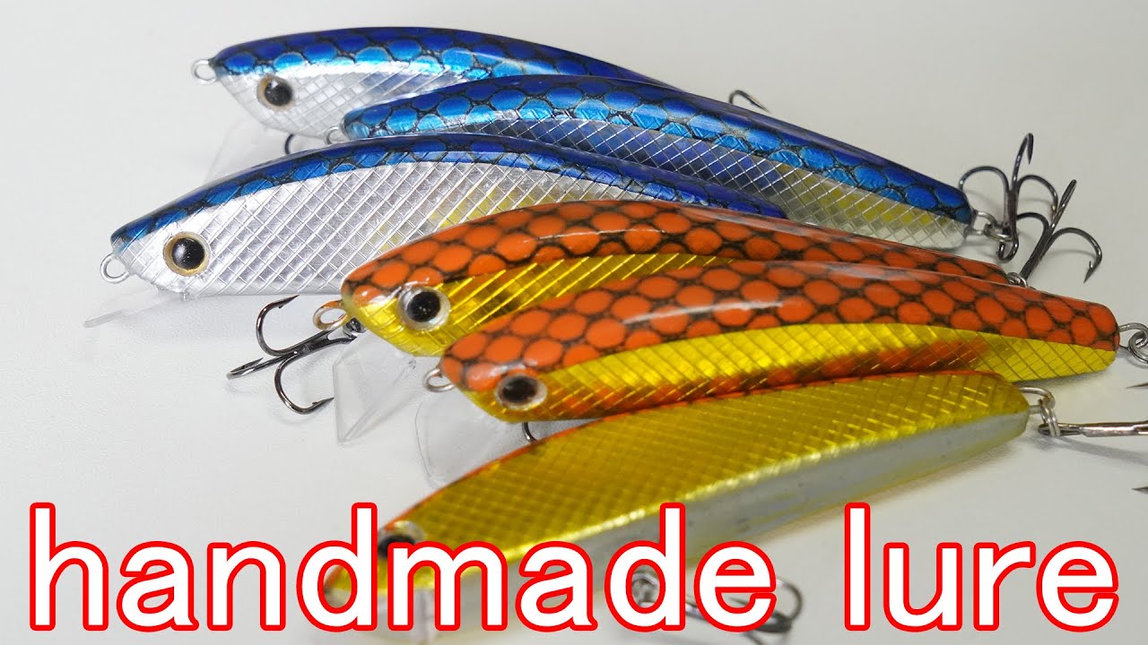 バルサ材で自作ハンドメイドルアー、ミノー作成方法【how to make handmade lure】