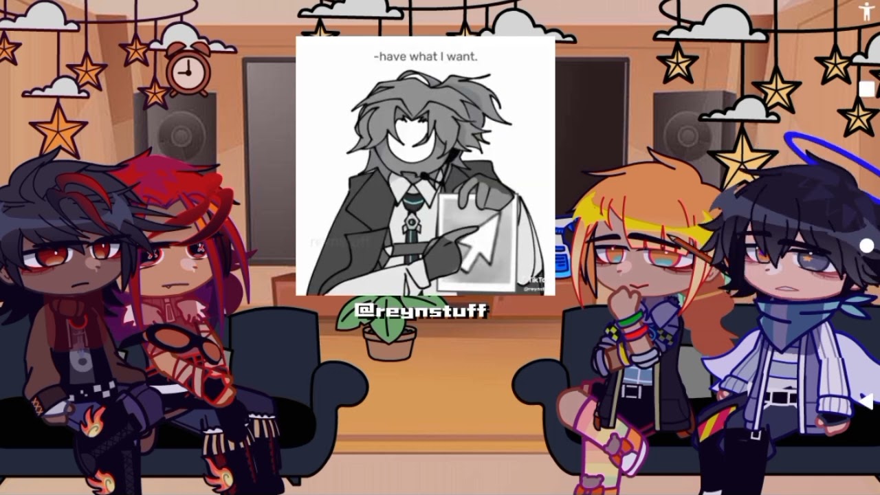 Past hallow heads react to?.||Alan becker||Gacha Club||language:🇺🇲||1/4||MY AU