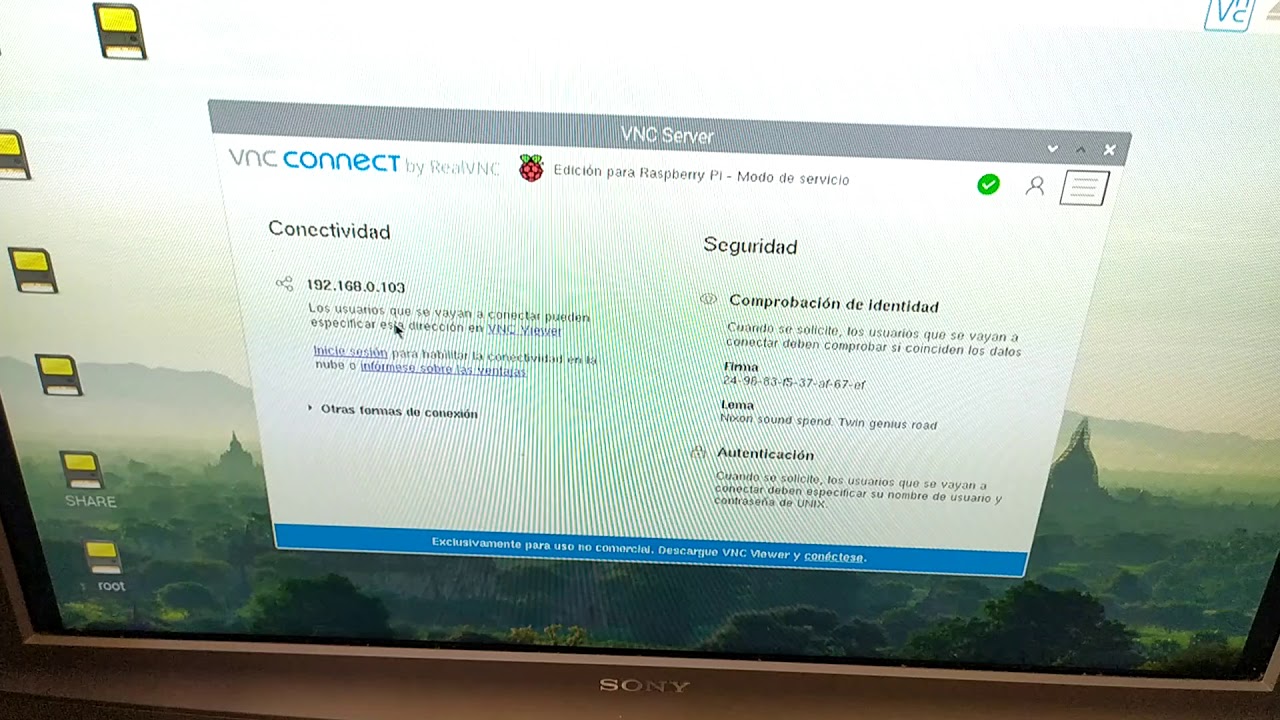 Configurar VNC en raspberry pi
