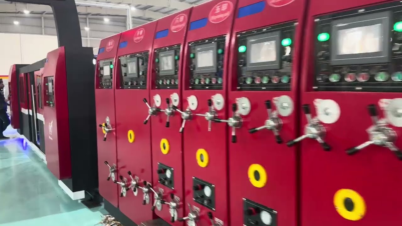 CHINA HS-B INLINE FLEXO FOLDER GLUER I HUAYU PRINTER SLOTTER DIE CUTTER FOLDER GLUER INLINE