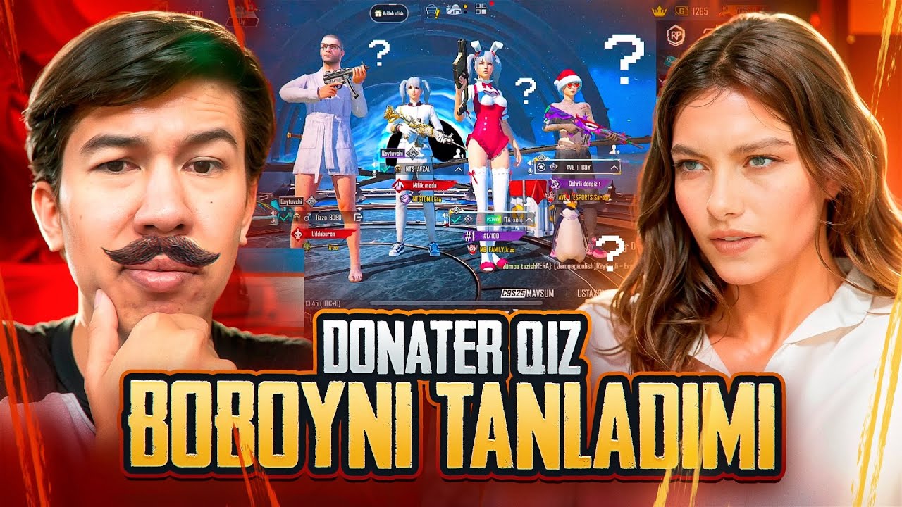 🤣DANATER QIZ NEGA MENI TANLADI😱 BOBOY DEB O&rsquo;YLADIMI YOKI😂
