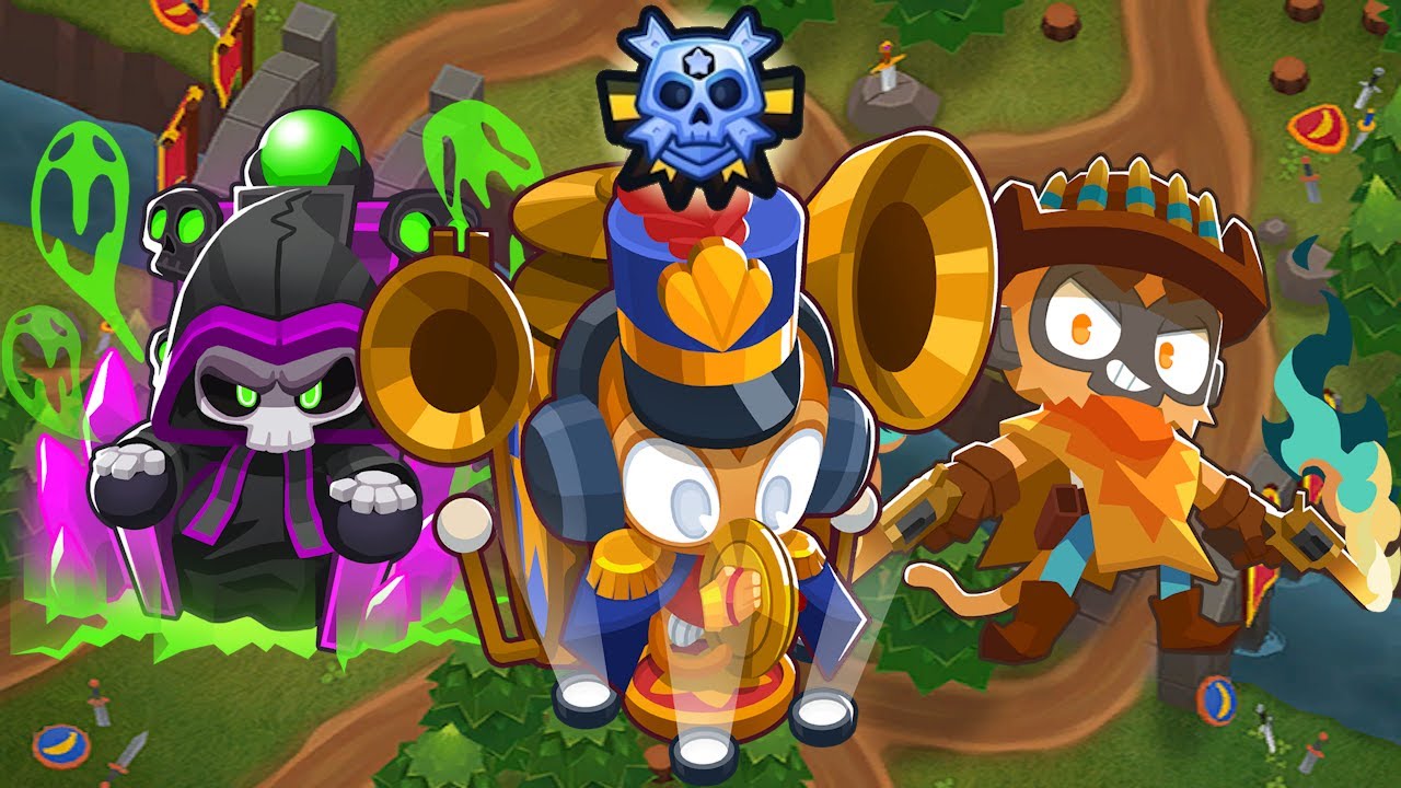 [Bloons TD 6] Ravine CHIMPS Black Border with Psi, Prince of Darkness, The Blazing Sun (v49.3)