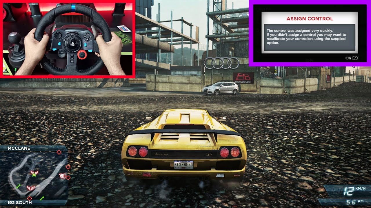 Best Steering Wheel Settings in Need For Speed Most Wanted - Logitech G29, G920, G27, G923