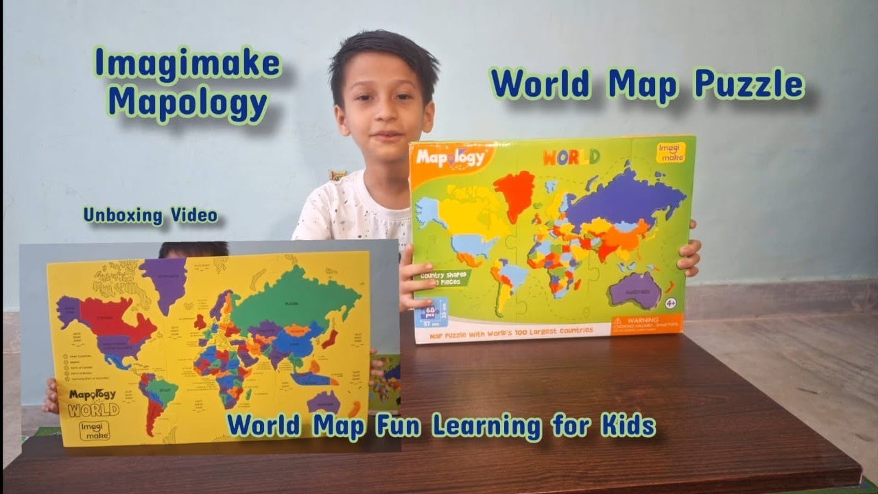Imagimake Mapology World Map Puzzle | Unboxing Video #map #worldmap 