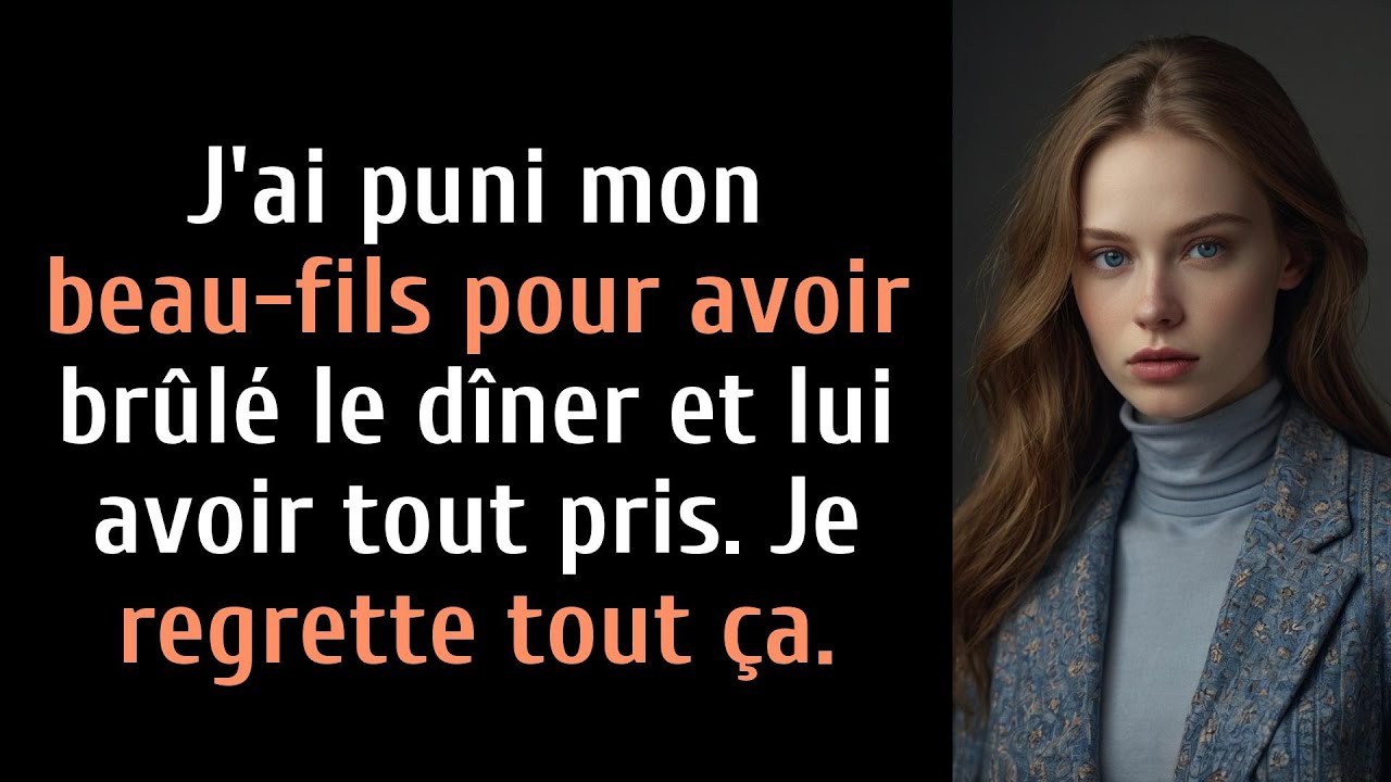 J'ai interdit à mon beau-fils de sortir et exigé qu'il cuisine le dîner pour tout le monde, et il a