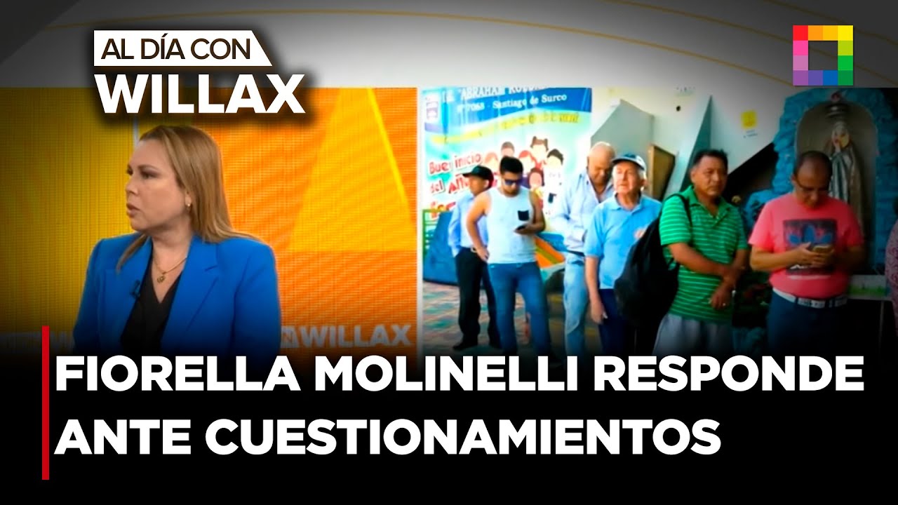 Al D&iacute;a con Willax - AGO 06 - FIORELLA MOLINELLI RESPONDE ANTE CUESTIONAMIENTOS | Willax