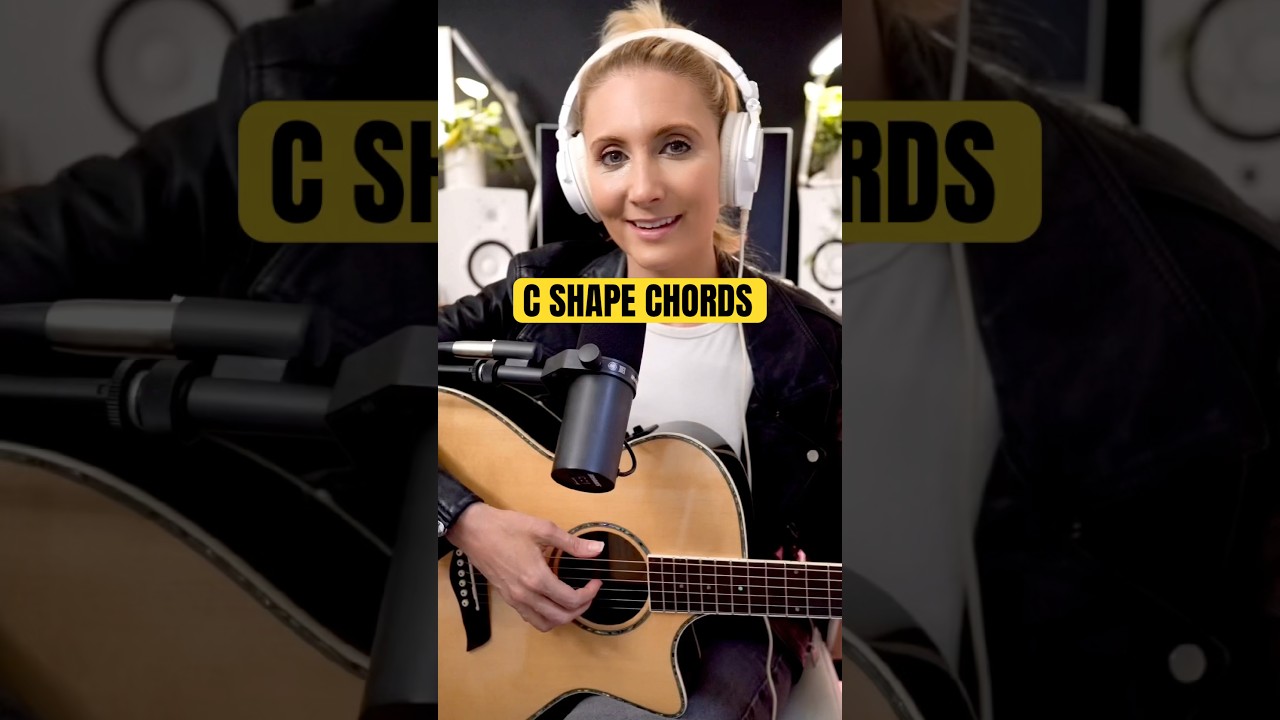 Get creative in the key of C with these C Shape Chords! #guitarlessons #guitarchords #learnguitar