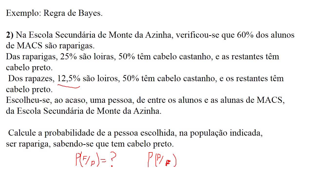 Vídeo 34- Probabilidade Condicional, Total. Regra de Bayes. Ac Indep.