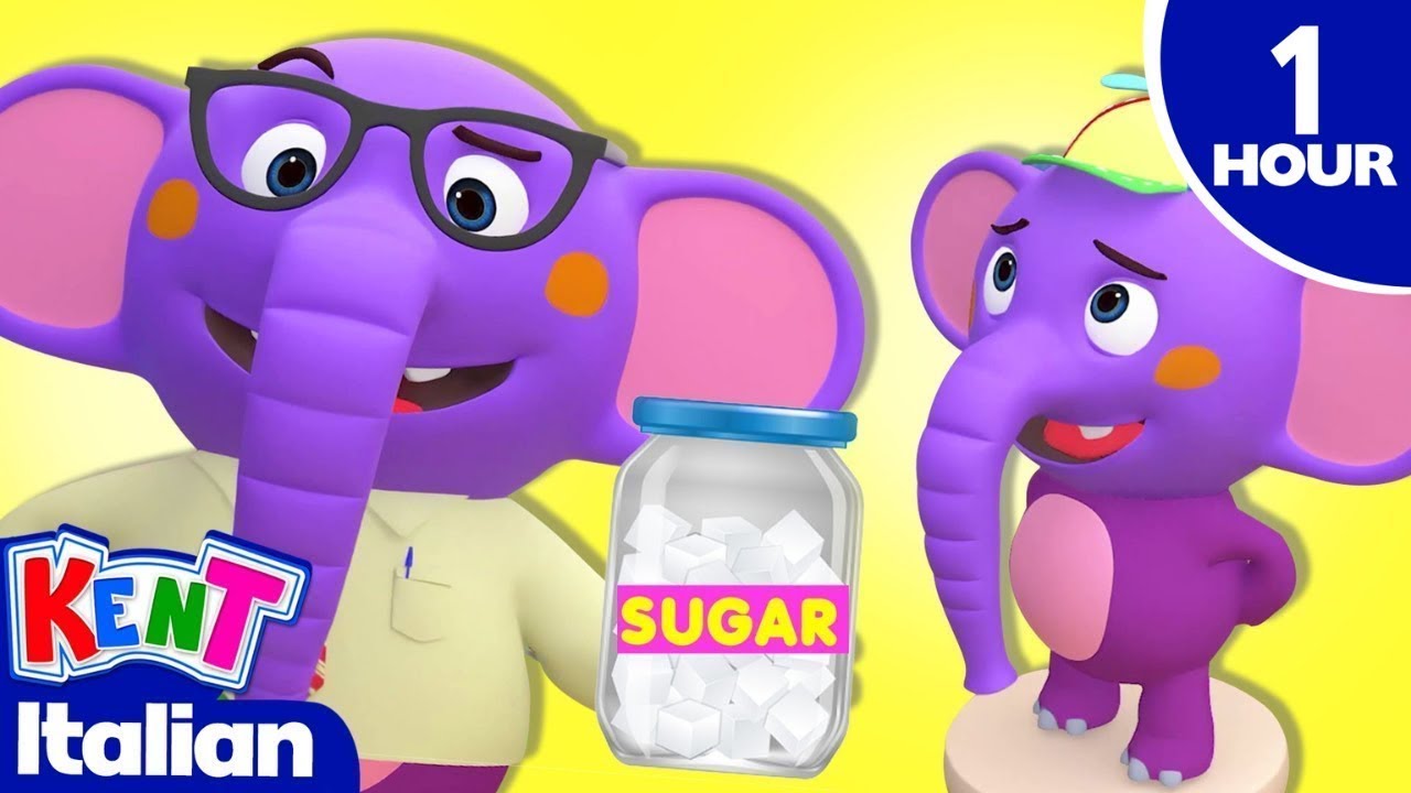 Johnny Johnny Sì Papà | Cartone Animato Educativo Per Bambini | Kent l'elefante
