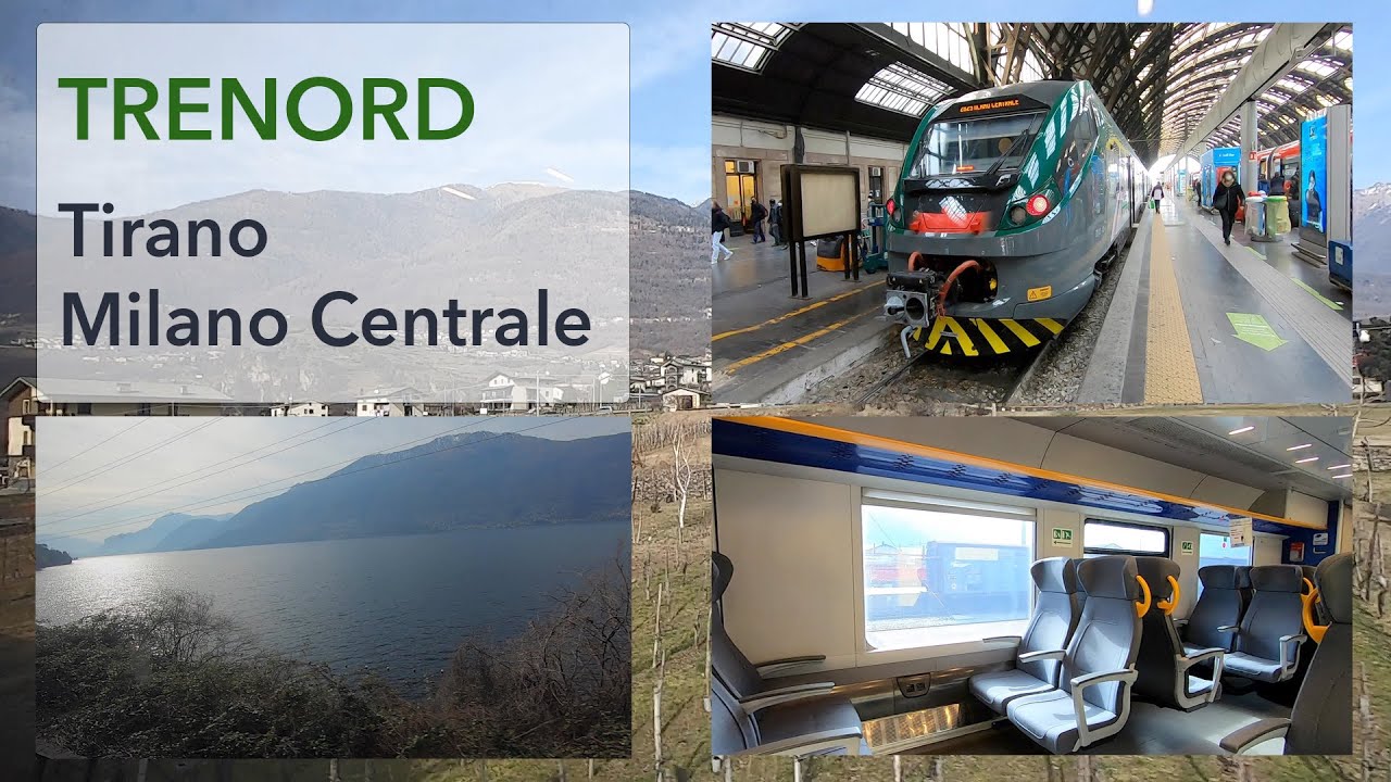 🇮🇹 Trenord regional train - trip from Tirano to Milano Centrale.