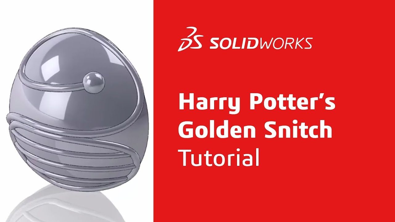 Harry Potter's Golden Snitch Tutorial - Part 2 - SOLIDWORKS